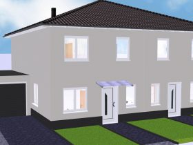 Doppelhaus.Massivbau-Frontalansicht-Wacker-Immobilien-Bauträger-GmbH